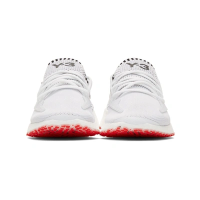 Shop Y-3 White Raito Racer Sneakers