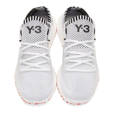 Shop Y-3 White Raito Racer Sneakers