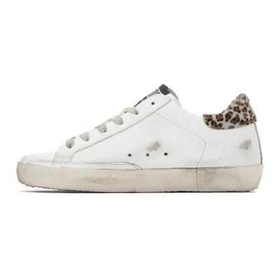 Shop Golden Goose White Wild Superstar Sneakers