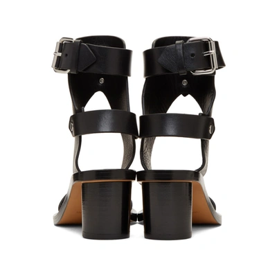 Shop Isabel Marant Black Jaeryn Iconic Sandals In 01bk Black