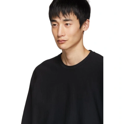 Shop Issey Miyake Homme Plisse  Black Release T-shirt In 15 Black