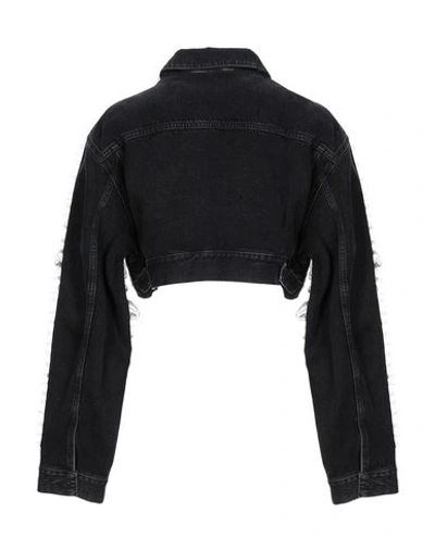 Shop Off-white Denim Jacket In Black