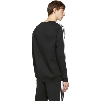 Shop Adidas Originals Black 3-stripes Sweatshirt