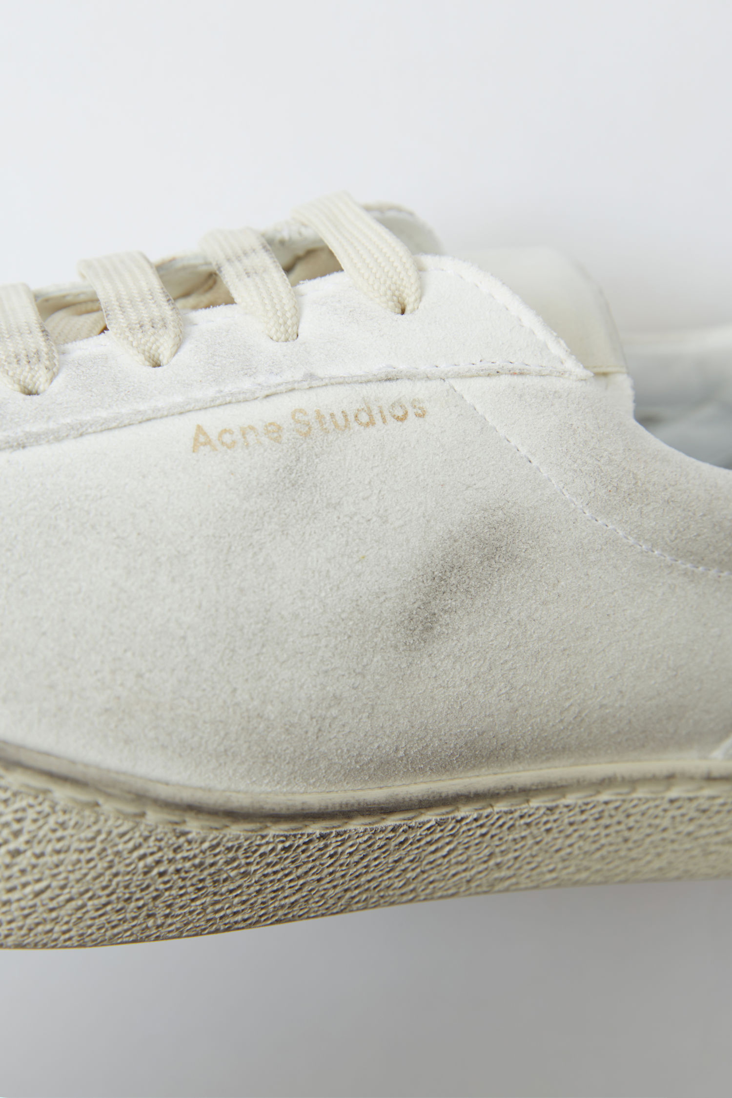 acne studios lars tumbled white