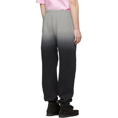 Shop Adaptation Grey And Black Gradient Lounge Pants In Heather/blk