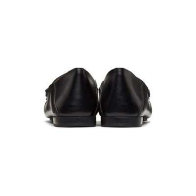 Shop Versace Black Tribute Driver Loafers In D41oh Nero-