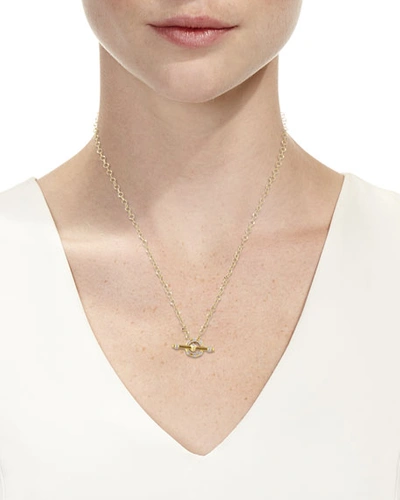 Shop Jude Frances Lisse 18k Diamond Toggle Necklace, 18"l In Gold