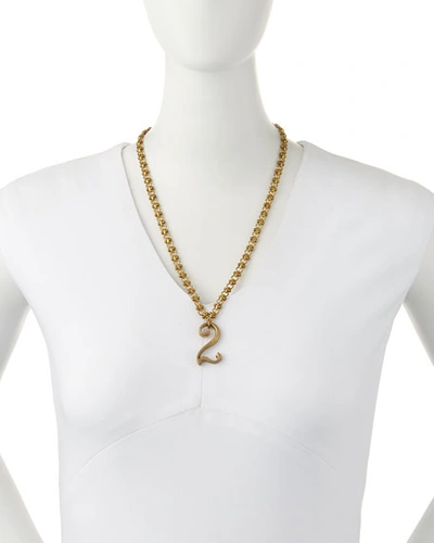 Shop Lulu Frost Plaza Number Necklace In 1