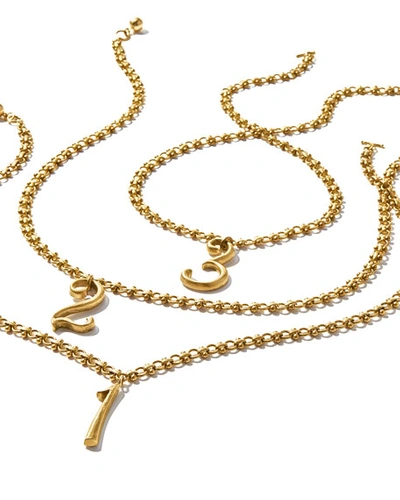 Shop Lulu Frost Plaza Number Necklace In 1