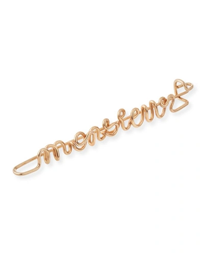 Shop Atelier Paulin Personalized 10-letter Wire Brooch, Rose Gold Fill