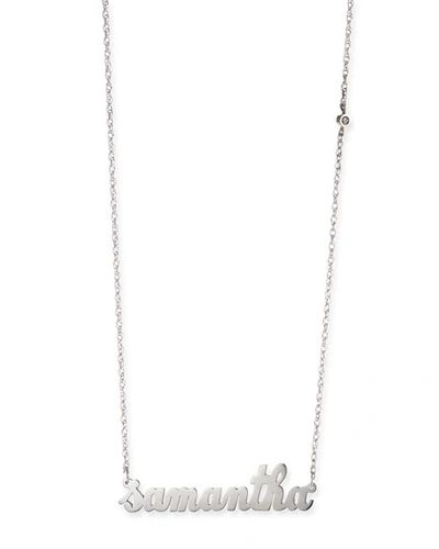 Shop Jennifer Zeuner Abigail Personalized Diamond Necklace In Gold