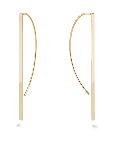 Shop Lana 14k Gold Flat P-hoop Earrings