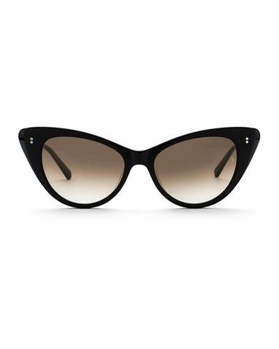 Shop Sunday Somewhere Piper Cat-eye Acetate Sunglasses In Black