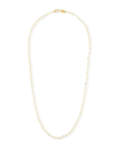 Shop Jude Frances 18k Gold Hammered Circle Chain Necklace, 18"l