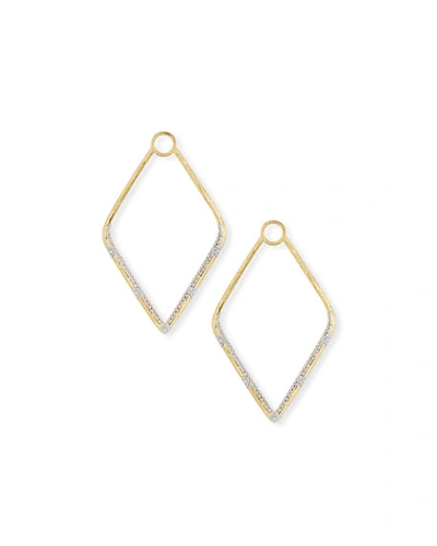 Shop Jude Frances Lisse 18k Gold Large Diamond Kite Earring Charms