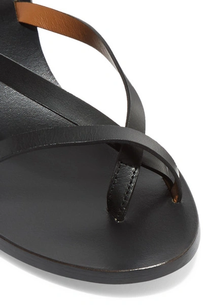 Shop Atp Atelier Toma Leather Mules In Black