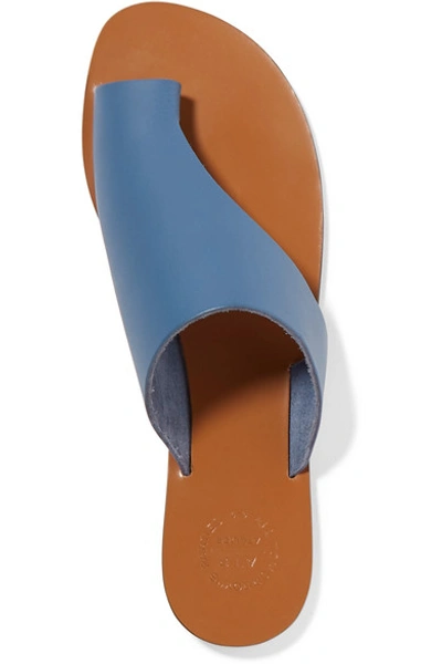 Shop Atp Atelier Rosa Cutout Leather Sandals In Blue