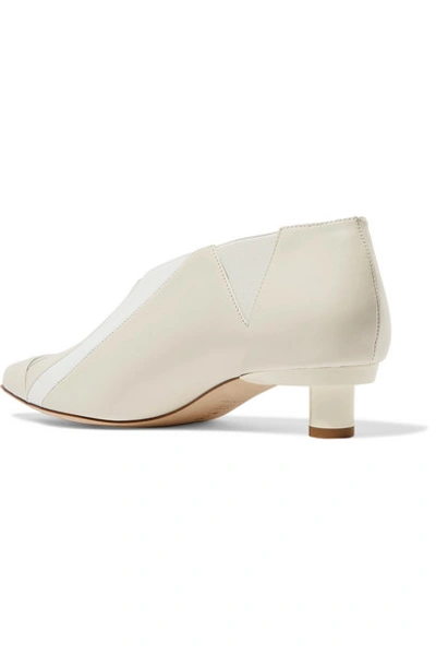 Shop Tibi Jude Leather Pumps In White