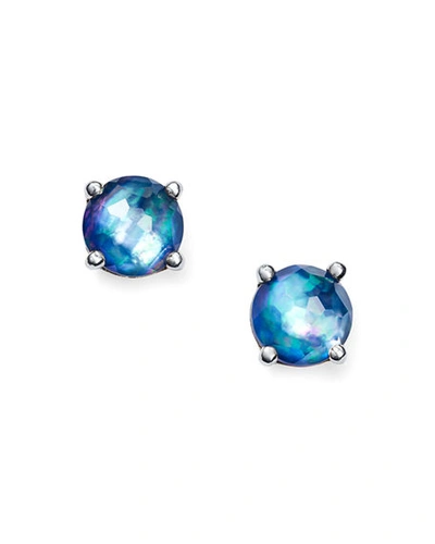Shop Ippolita Silver Rock Candy Mini Stud Earrings In Royal
