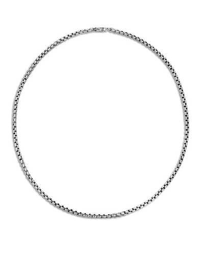 Shop John Hardy Classic Chain Box Chain Necklace With Figurative Naga Lobster Clasp In Silver