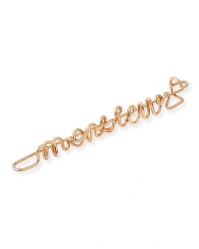 Shop Atelier Paulin Personalized 15-letter Wire Brooch, Rose Gold Fill
