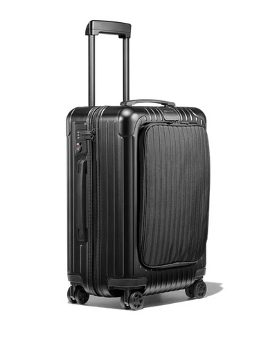 Shop Rimowa Essential Sleeve Cabin Multiwheel Luggage In Black