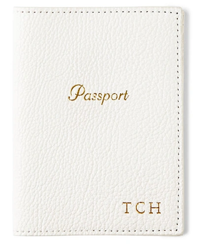 Shop Gigi New York Passport Case, Personalized In White