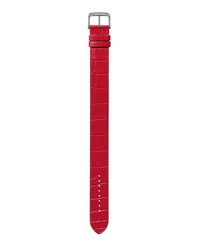 Shop Tom Ford Large Alligator Strap In Vermillion