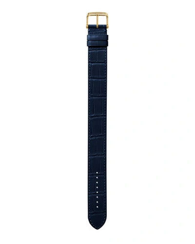 Shop Tom Ford Large Alligator Strap In Sapphire