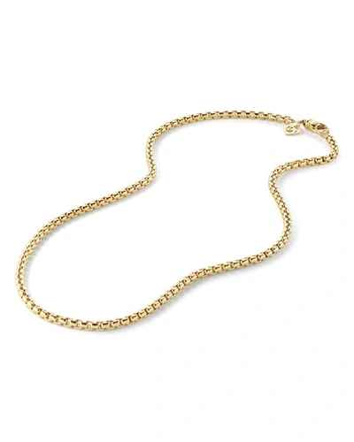 Shop David Yurman Men's Box Chain Necklace In 18k Gold, 3.6mm, 24"l