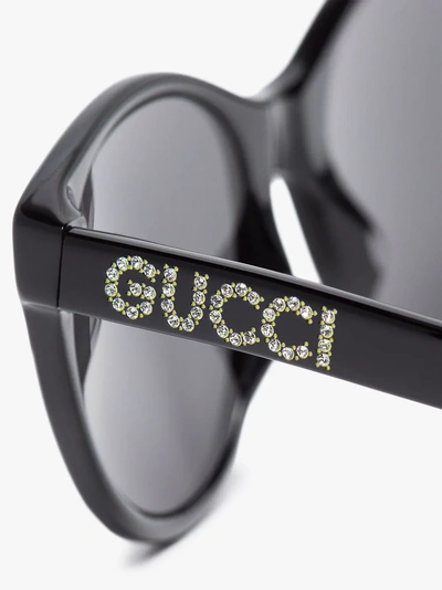 Shop Gucci Eyewear Sonnenbrille Im Cat-eye-design In Black