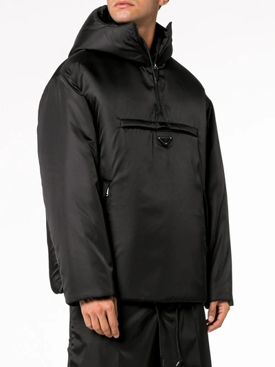 Prada Nylon Gabardine Anorak Jacket In Black | ModeSens