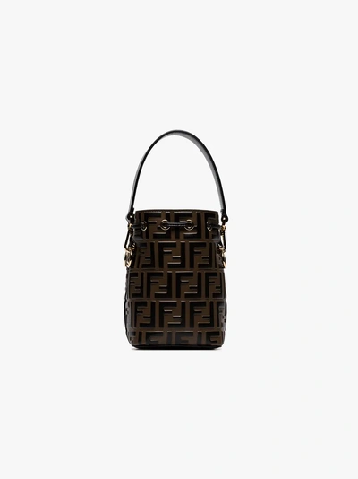 Shop Fendi Mon Tresor Mini Bag In Brown