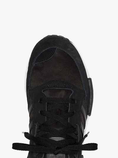 Shop Adidas Originals Adidas Black Boston R1 Suede Sneakers