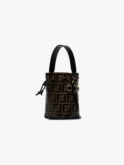 Shop Fendi Mon Tresor Mini Bag In Brown