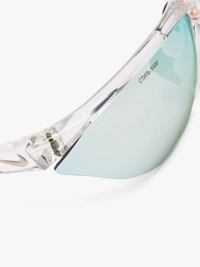 Shop Heron Preston X Nike 'tailwind' Sonnenbrille In 9888 Transparent Multi