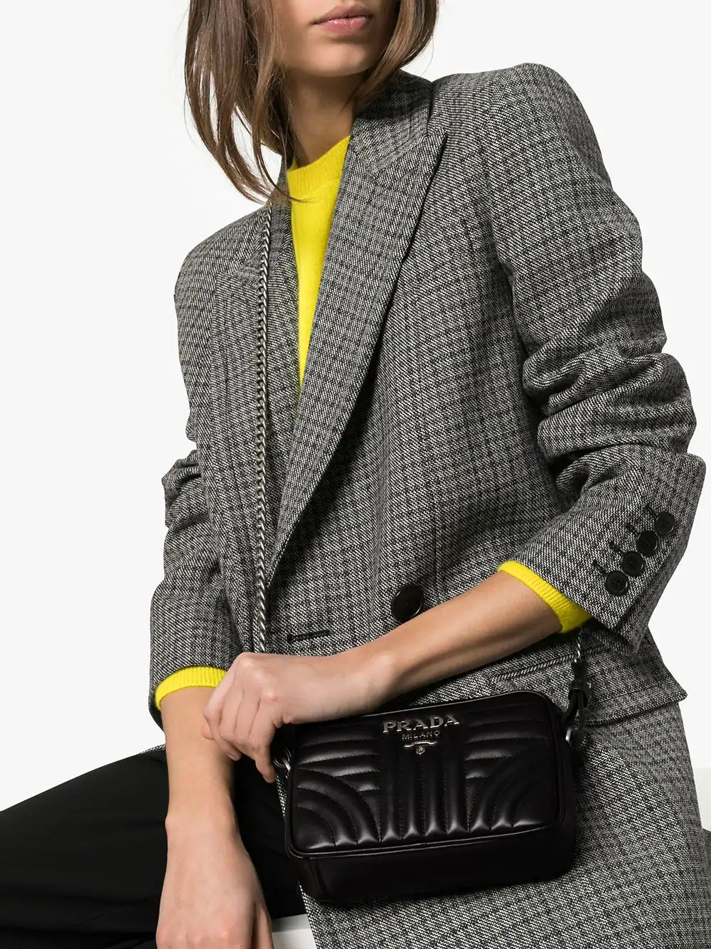 prada diagramme small crossbody bag