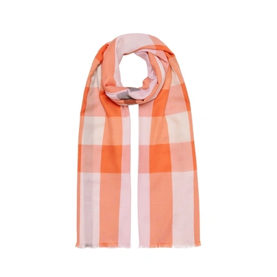 Shop Burberry Lightweight Check Cashmere Scarf