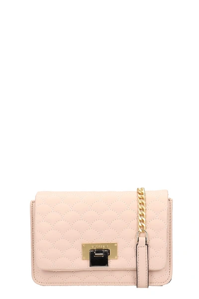Shop Visone Pink Quilted Lizzy Bag In Rose-pink