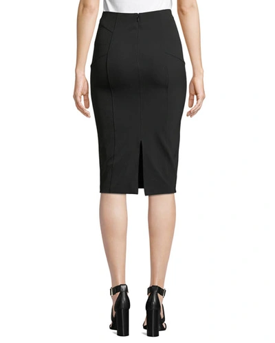 Shop Veronica Beard Vail Midi-length Pencil Skirt In Black