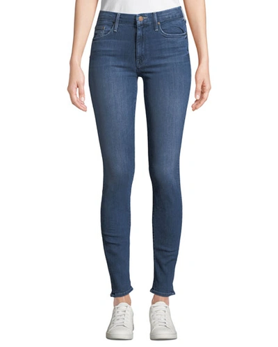 Shop Mother The Looker Mid-rise Ankle Skinny Jeans In Groovin