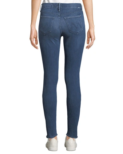 Shop Mother The Looker Mid-rise Ankle Skinny Jeans In Groovin