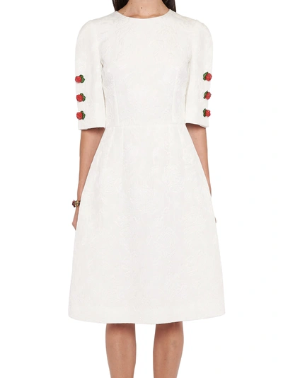 Shop Dolce & Gabbana Dress In White