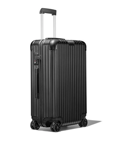 Shop Rimowa Essential Check-in M Multiwheel Luggage In Matte Black