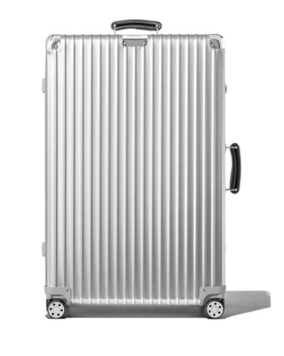Shop Rimowa Classic Check-in L Multiwheel Luggage In Silver
