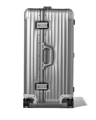 Shop Rimowa Original Trunk Multiwheel Luggage In Silver