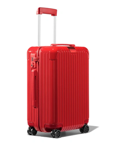 Shop Rimowa Essential Cabin Spinner Luggage In Red