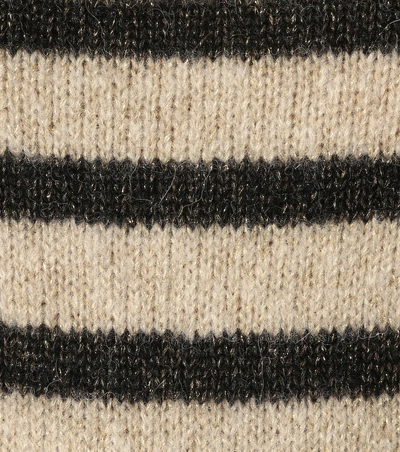 Shop Balmain Wool And Alpaca-blend Sweater In Beige