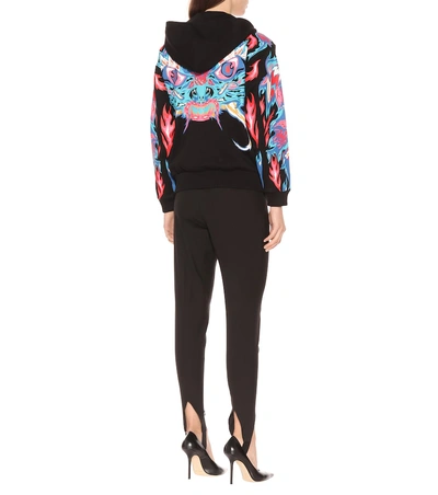 Shop Givenchy Dragon-printed Cotton Hoodie In Black
