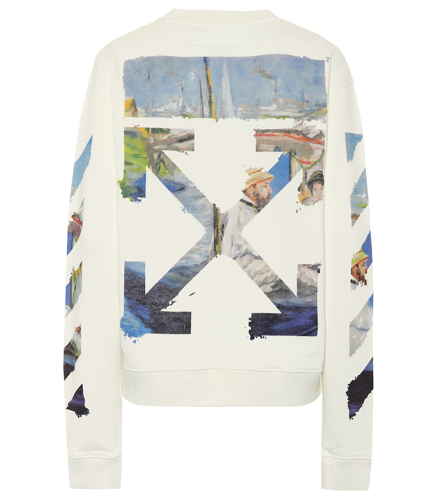 off white diagonal arrows crewneck